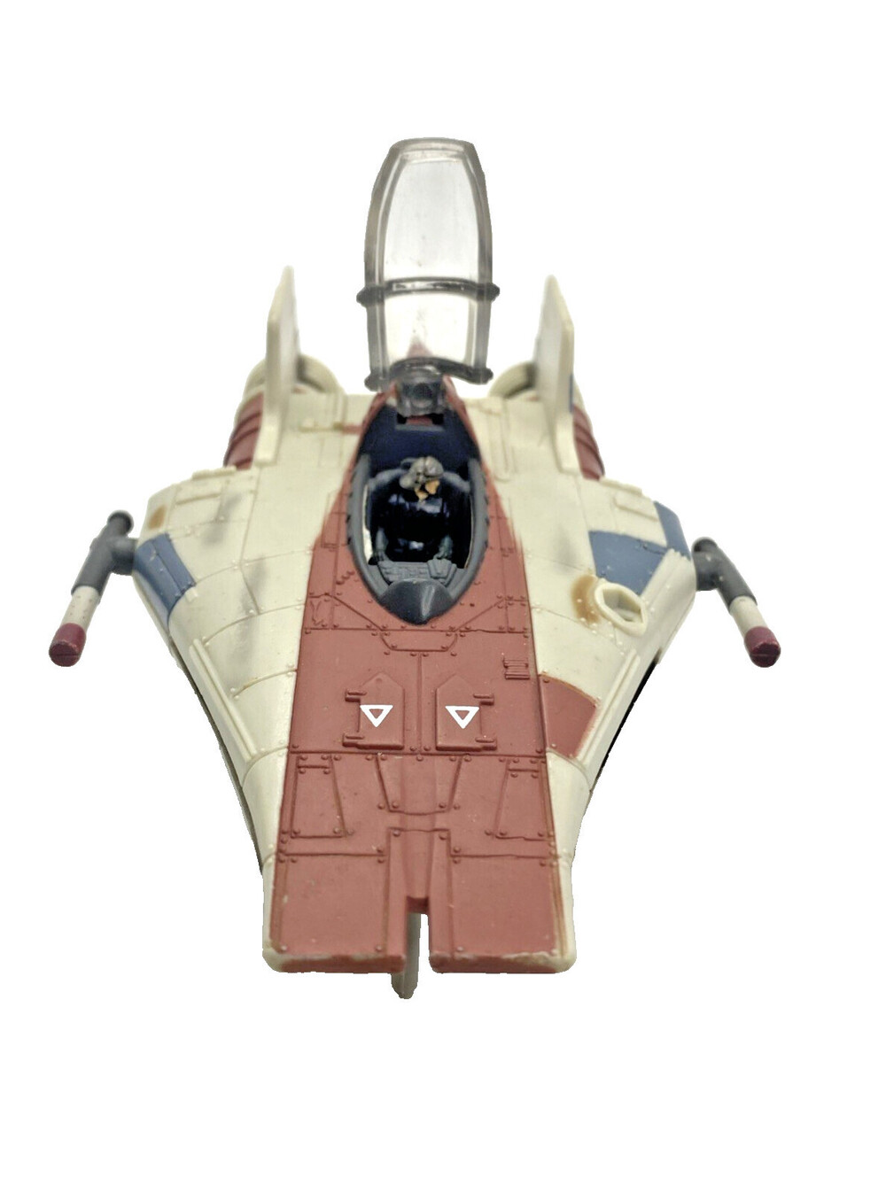 1995 Star Wars Action Fleet Jedi Starfighter w Pilot Loose Galoob Hasbro